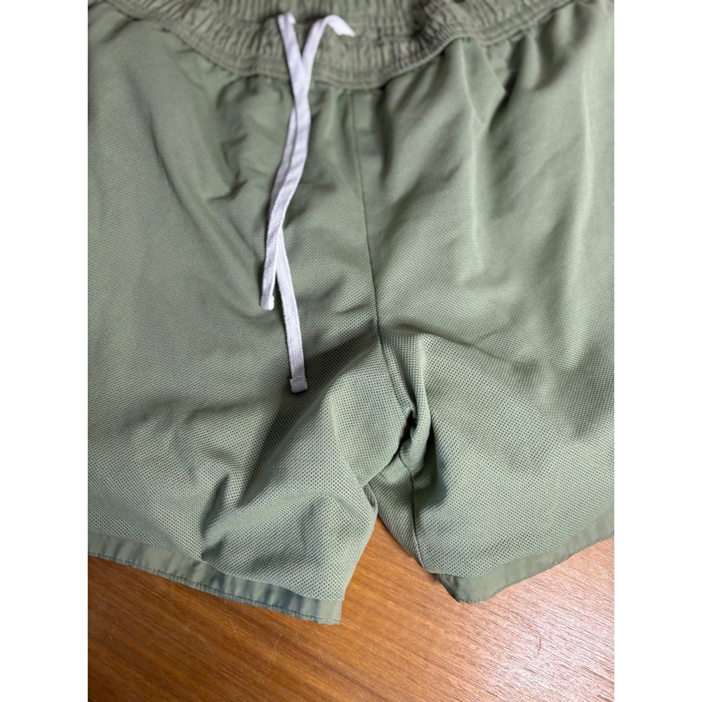 Nike Men Olive Green Athletic Shorts Drawstring Waist XL - Picture 8 of 8